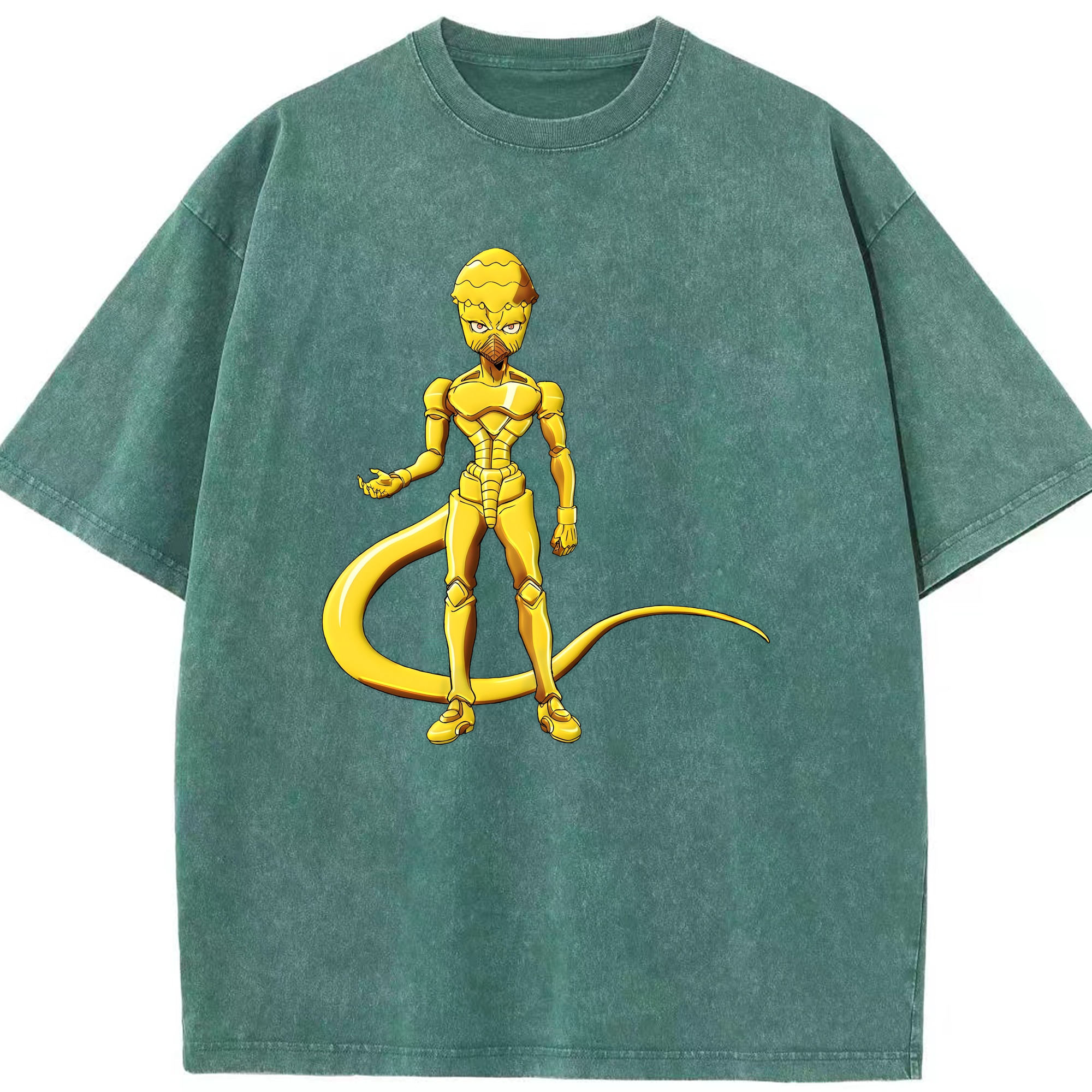 （画像用） ジョジョの奇妙な冒険 おといし あきら JoJo's Bizarre Adventure Akira Otoishi 綿100% ヴィンテージ風 半袖Tシャツ（フロントプリント）